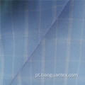 Padrão verificado 100% Polyester Chambray Fancy Fabric